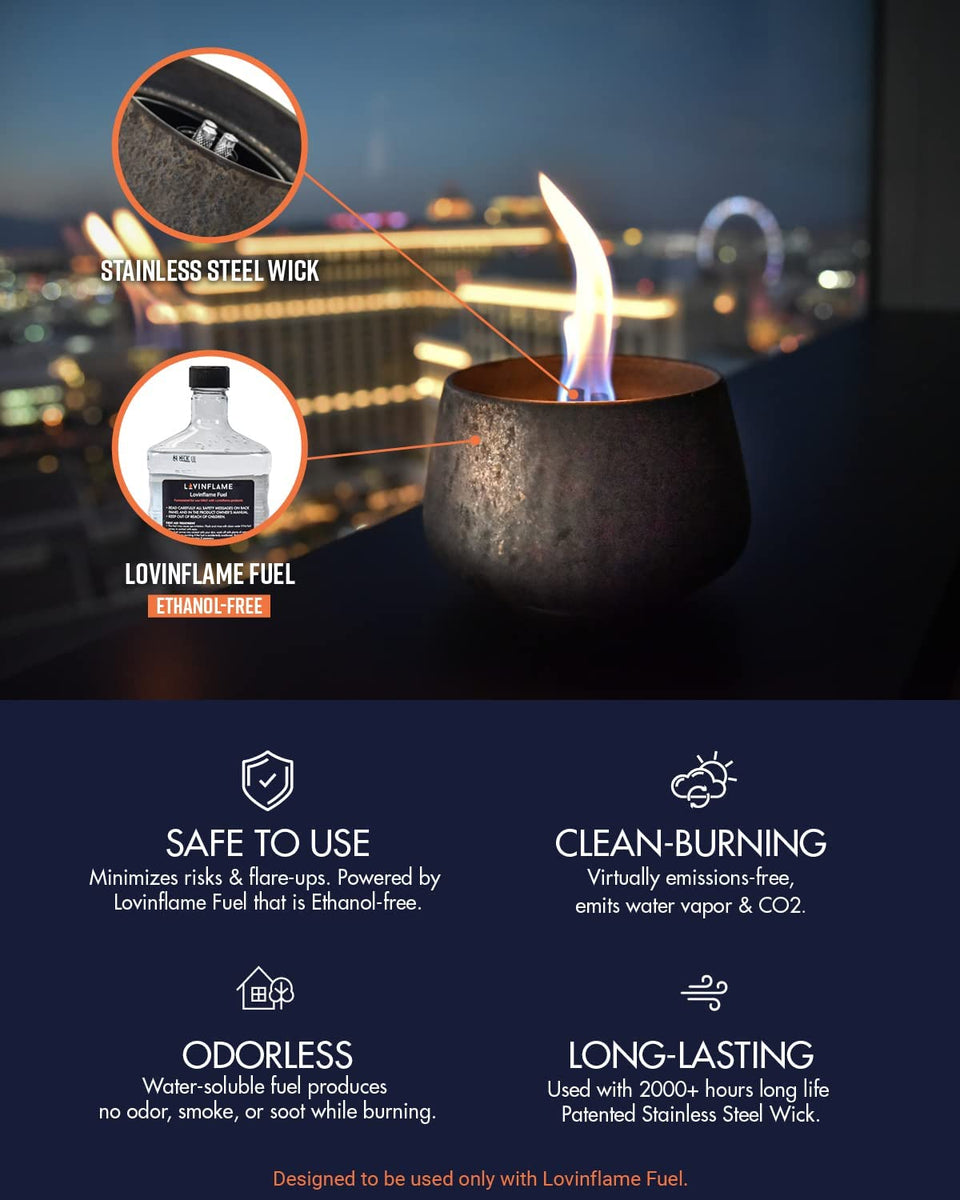 Amber Ceramic Candle Deluxe | Innovative Candles | Lovinflame