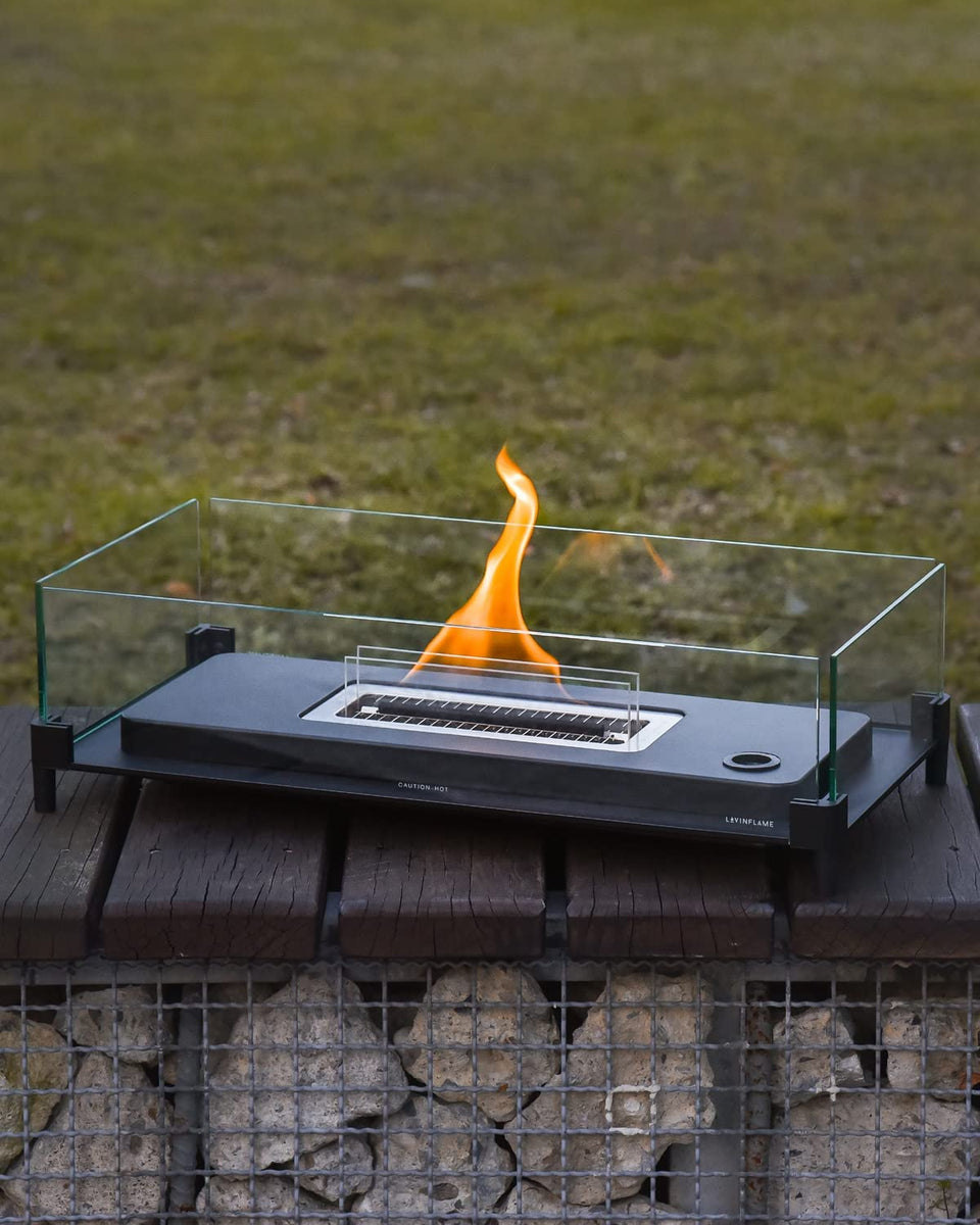 LOVINFLAME ラビンフレイム　Tabletop Fire Pit180 Tabletop Fire Pit - Metal Black | Portable Fire Pits, No Ethanol